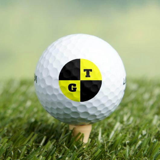 Crash-Test-Dummy, schwarz und gelb, kundenspezifis Golfball (Insitu T-Shirt)