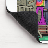 Crash Test Hippie Funny Mousepad (Ecke)