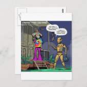 Crash Test Hippie Funny Postkarte (Vorne/Hinten)