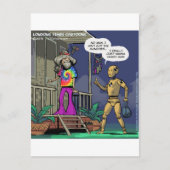 Crash Test Hippie Funny Postkarte (Vorderseite)