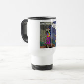 Crash Test Hippie Funny Reisebecher (Vorderseite Links)