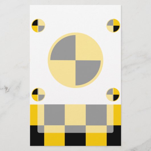 Crash Test Markers Graphics Briefpapier (Vorderseite)