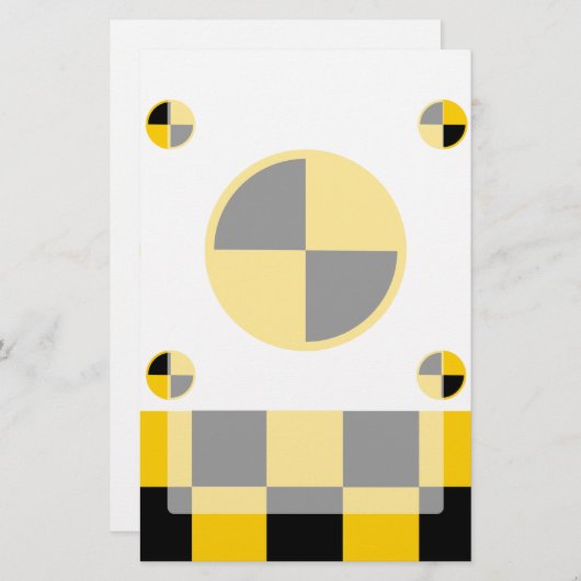 Crash Test Markers Graphics Briefpapier (Vorne/Hinten)