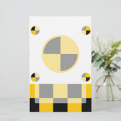 Crash Test Markers Graphics Briefpapier (Stehend Vorderseite)