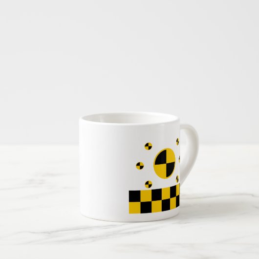 Crash Test Markers Graphics Espressotasse (Vorderseite Rechts)