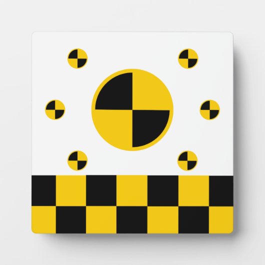 Crash Test Markers Graphics Fotoplatte (Vorderseite)
