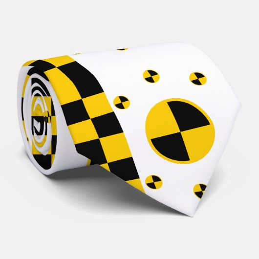 Crash Test Markers Graphics Krawatte (Gerollt)