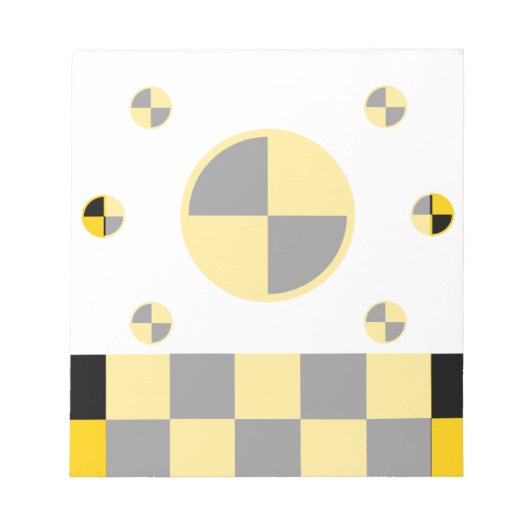 Crash Test Markers Graphics Notizblock (Vorderseite)