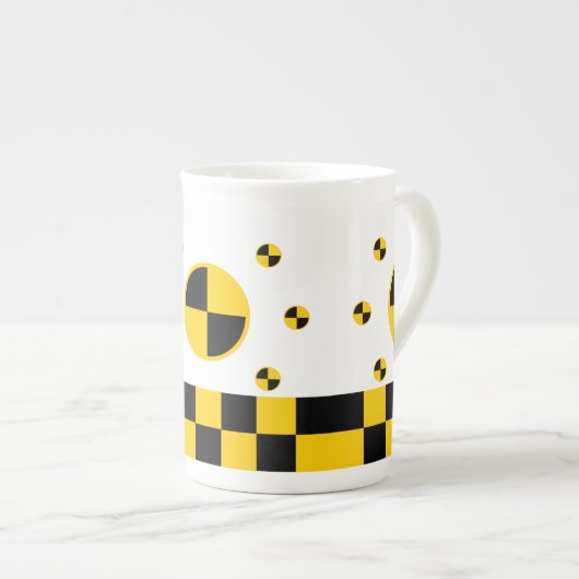 Crash Test Markers Graphics Porzellantasse (Vorderseite Rechts)