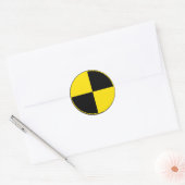 Crash-Test Runder Aufkleber (Umschlag)