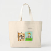 Crash Text Dummy Funny Jumbo Stoffbeutel (Vorne)