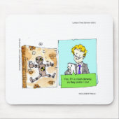 Crash Text Dummy Funny Mousepad (Vorne)