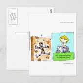 Crash Text Dummy Funny Postkarte (Vorne/Hinten)