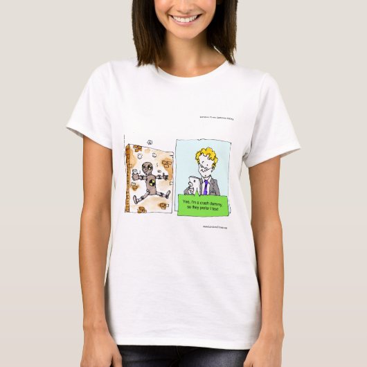 Crash Text Dummy Funny T-Shirt (Vorderseite)