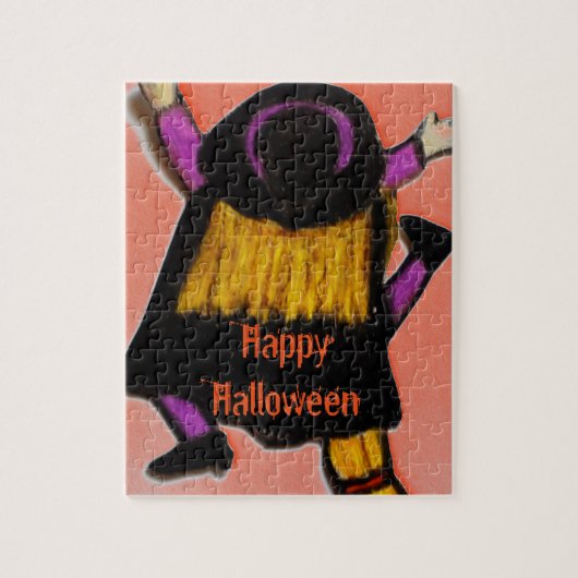 CRASHED HALLOWEEN WITCH-Rätsel Puzzle (Vertikal)