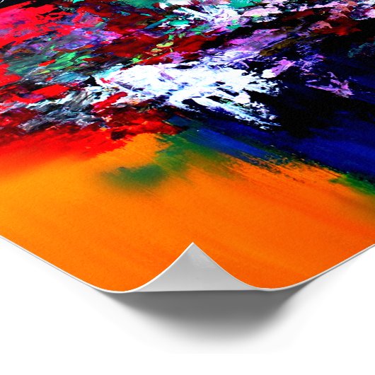 Crashfarben Poster (Ecke)