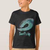 Crashing Blue Wave, Surf's Up! T-Shirt (Vorderseite)