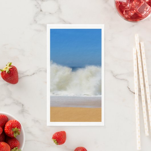 Crashing Ocean Waves Gästepapier Napkin Serviette (Beispiel)