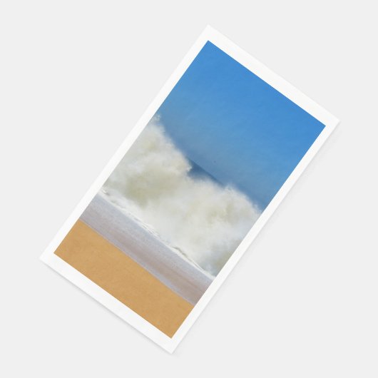 Crashing Ocean Waves Gästepapier Napkin Serviette (Ecke)