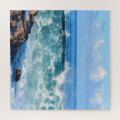 Crashing Ocean Waves in Hawaii - 20x20 Inch Puzzle (Horizontal)