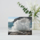 Crashing Surf, Mallorca, Balearen, Spanien Postkarte (Stehend Vorderseite)