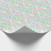 Crashing Waves fröhliche Farben Geschenkpapier (Ecke)