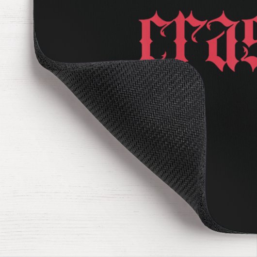 Crashout Gothic Lettering _ Bold Streetwear For Th Mousepad (Ecke)