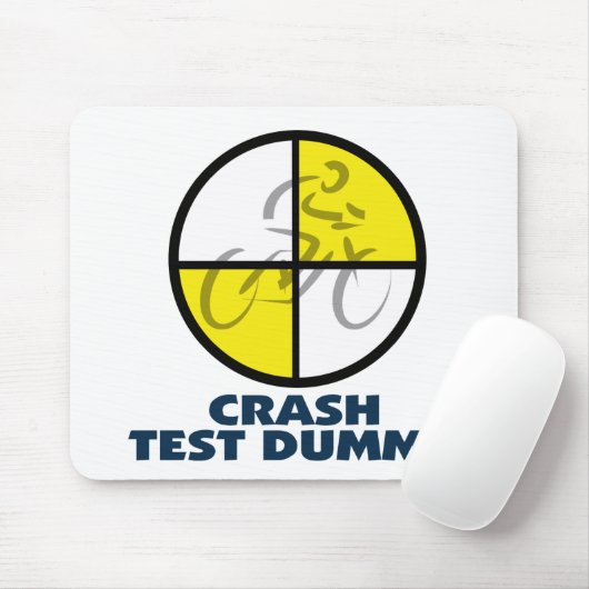 CRASHTEST-ATTRAPPE - Fahrrad Mousepad (Mit Mouse)