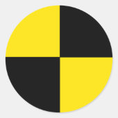 Crashtest-Aufkleber Runder Aufkleber (Vorderseite)