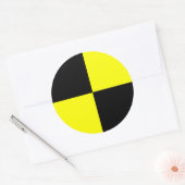 Crashtest-Dummy Runder Aufkleber (Umschlag)