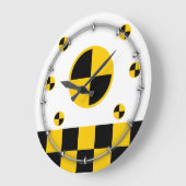 Crashtest-Markierungs-mutige Art Große Wanduhr (Winkel)