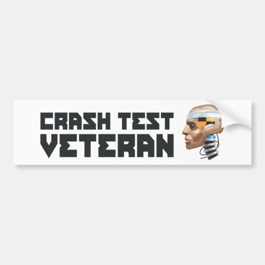 Crashtest-Veteran Autoaufkleber (Vorne)