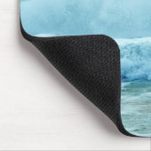 Crashwellen Blue Ocean Beach Foto Mousepad (Ecke)