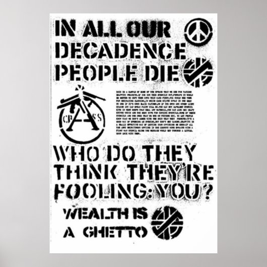 Crass Poster (Vorne)