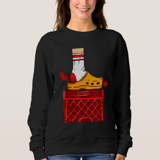 Crate Challenge Shootdiagramm Schieben Sweatshirt (Vorderseite)