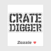 Crate Digger Aufkleber (Blatt)