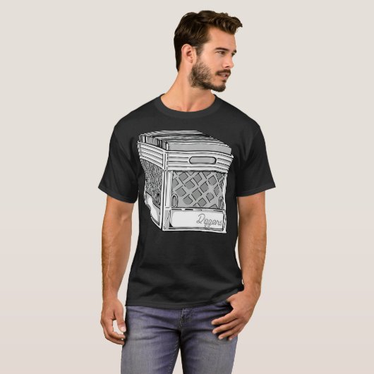 Crate Digger Dj Classic Collector Vinyl Gift T-Shirt (Vorne ganz)