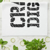 Crate Digger Geschirrtuch (Gefaltet)