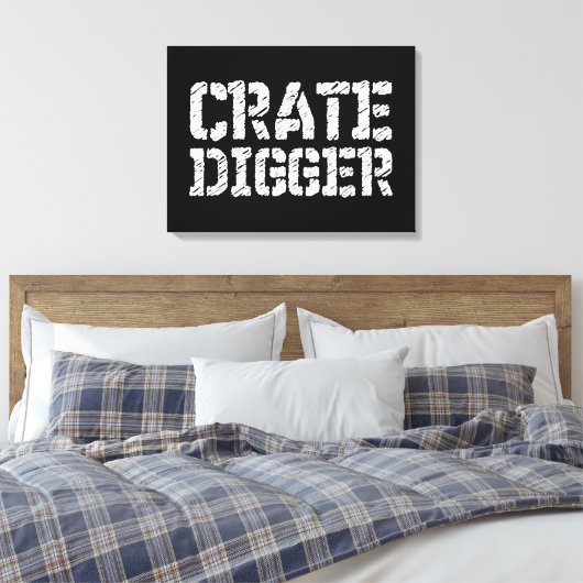 Crate Digger Leinwanddruck (Insitu (Schlafzimmer))