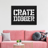 Crate Digger Leinwanddruck (Insitu (Wohnzimmer))