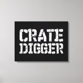 Crate Digger Leinwanddruck (Vorderseite)
