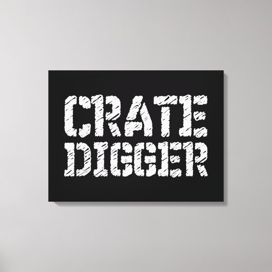 Crate Digger Leinwanddruck (Vorderseite)