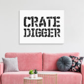 Crate Digger Leinwanddruck (Insitu (Wohnzimmer))