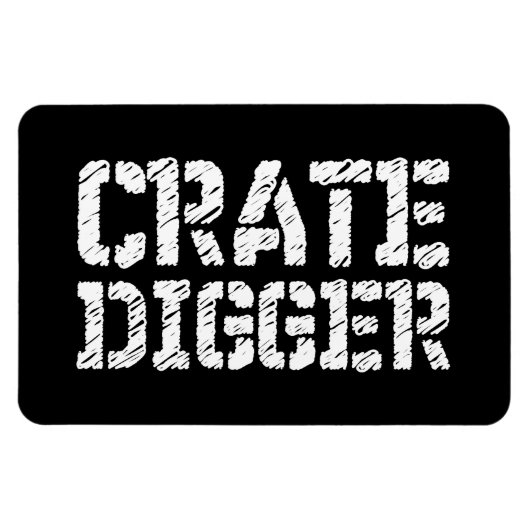 Crate Digger Magnet (Horizontal)