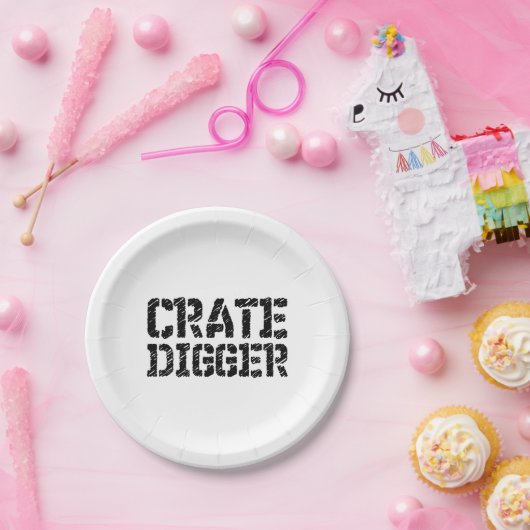 Crate Digger Pappteller (Party)