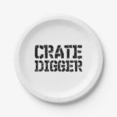 Crate Digger Pappteller (Vorderseite)
