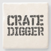 Crate Digger Steinuntersetzer (Vorderseite)