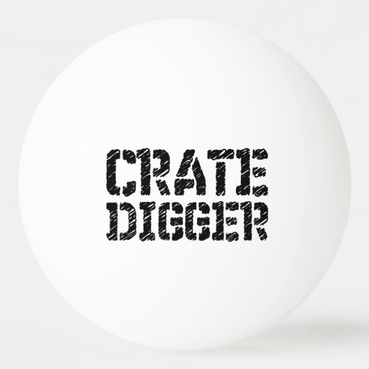 Crate Digger Tischtennisball (Vorderseite)
