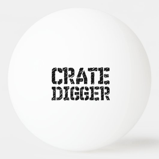 Crate Digger Tischtennisball (Rückseite)