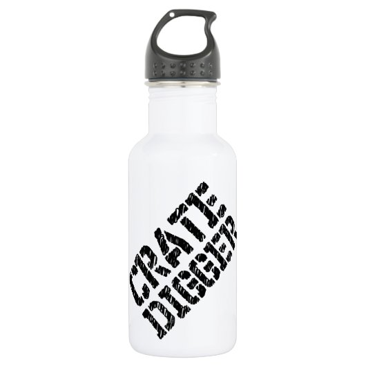 Crate Digger Trinkflasche (Vorderseite)